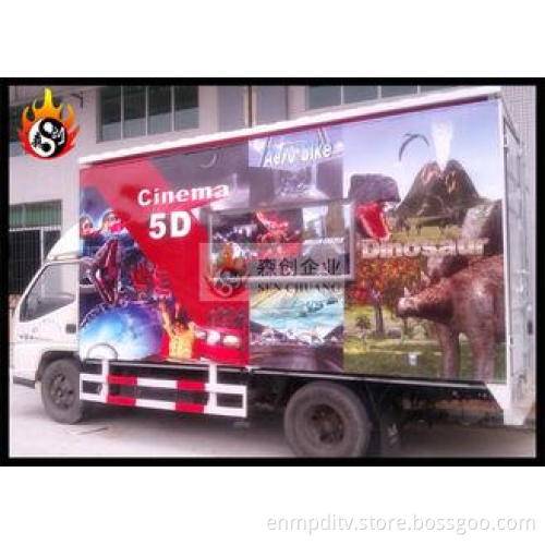 6 Together Seats for 5d movie theaters , Hydraulic Platform